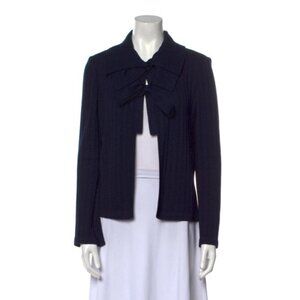 St. John Tie Neck Sweater